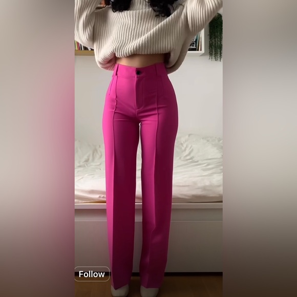 Zara Pants - ZARA Full length Francois pant in burgundy